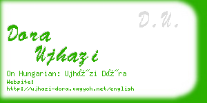 dora ujhazi business card